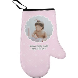 Baby Girl Photo Oven Mitt (Personalized)
