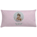 Baby Girl Photo Pillow Case - King (Personalized)