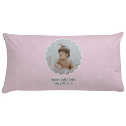 Baby Girl Photo Pillow Case (Personalized)