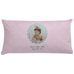 Baby Girl Photo Pillow Case (Personalized)