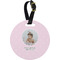 Baby Girl Photo Personalized Round Luggage Tag