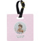 Baby Girl Photo Plastic Luggage Tag - Square