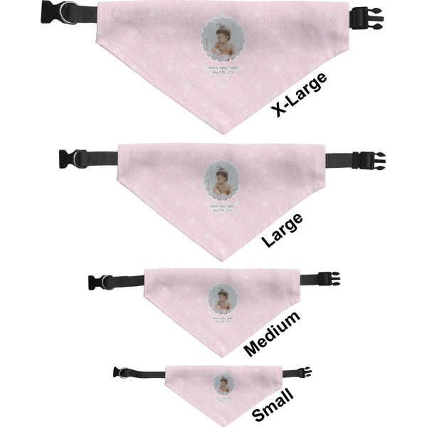 Baby Girl Photo Pet Bandana Sizes
