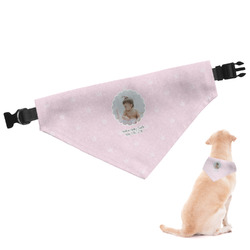 Baby Girl Photo Dog Bandana - Small (Personalized)