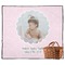 Baby Girl Photo Outdoor Picnic Blanket (Personalized)