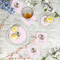 Baby Girl Photo Plastic Party Appetizer & Dessert Plates - In Context