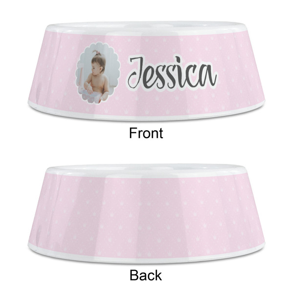 Baby Girl Photo Plastic Pet Bowls - Medium - APPROVAL