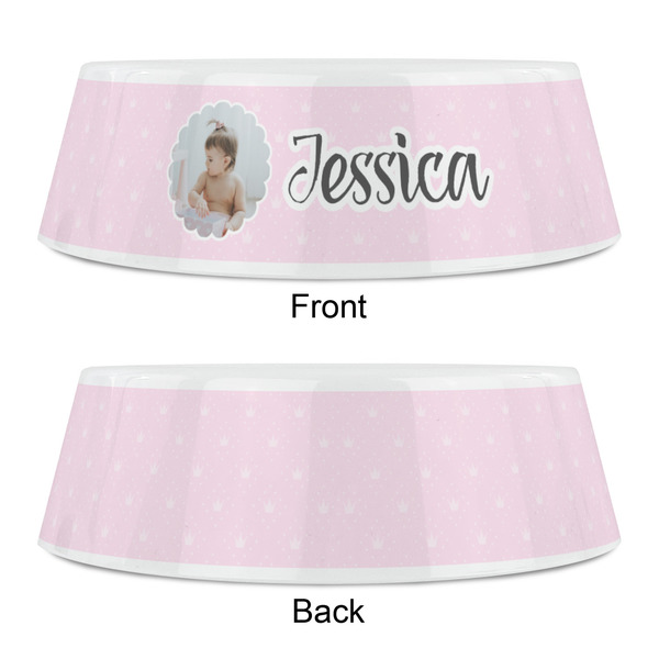 Baby Girl Photo Plastic Pet Bowls - Small - APPROVAL