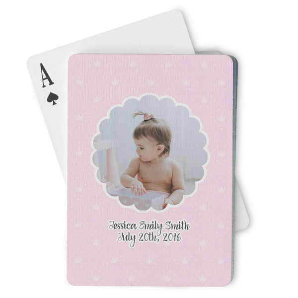 Custom Baby Girl Photo Playing Cards