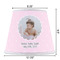 Baby Girl Photo Poly Film Empire Lampshade - Dimensions