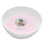 Baby Girl Photo Melamine Bowl - 8 oz (Personalized)