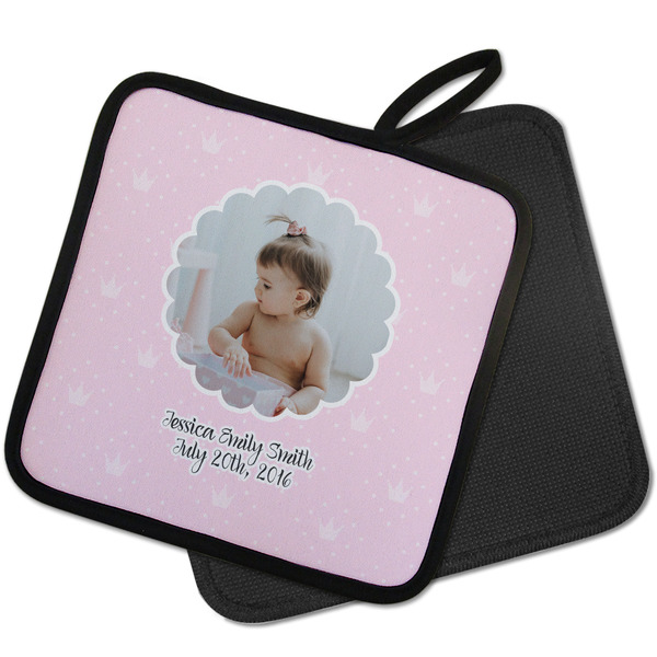 Baby Girl Photo Pot Holders - PARENT MAIN