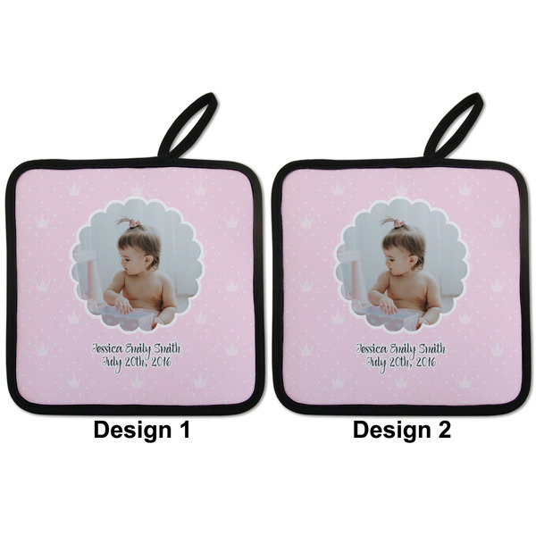 Baby Girl Photo Pot Holders - Set of 2 APPROVAL