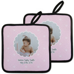 Baby Girl Photo Pot Holders - Set of 2