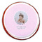 Baby Girl Photo Printed Icing Circle - Large - On Cookie