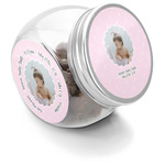 Baby Girl Photo Puppy Treat Jar (Personalized)