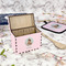 Baby Girl Photo Recipe Box - Full Color - In Context