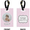 Baby Girl Photo Rectangle Luggage Tag (Front + Back)