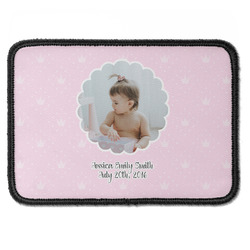 Baby Girl Photo Iron On Rectangle Patch