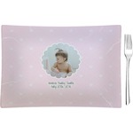 Baby Girl Photo Rectangular Glass Appetizer / Dessert Plate - Single or Set (Personalized)