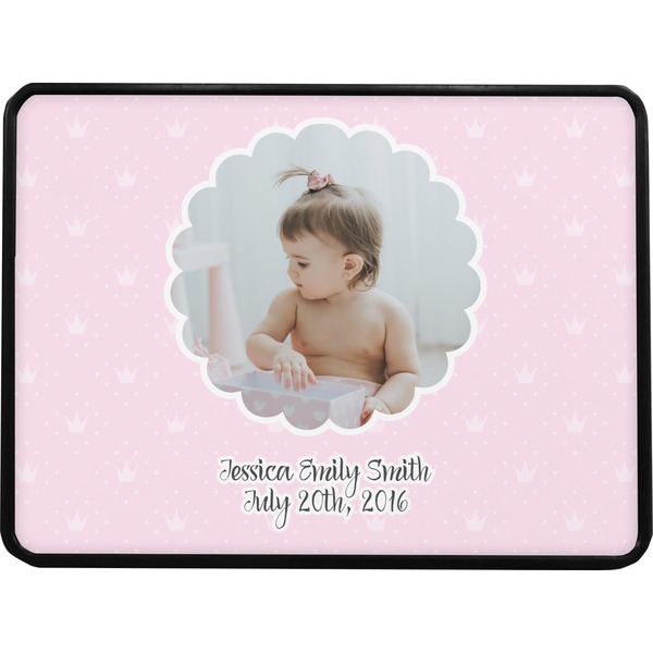 Baby Girl Photo Rectangular Car Hitch Cover w/ FRP Insert