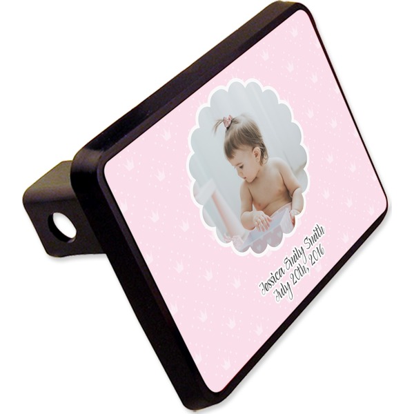 Custom Baby Girl Photo Rectangular Trailer Hitch Cover - 2" (Personalized)