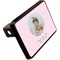Baby Girl Photo Rectangular Car Hitch Cover w/ FRP Insert (Angle View)