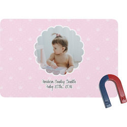 Baby Girl Photo Rectangular Fridge Magnet (Personalized)