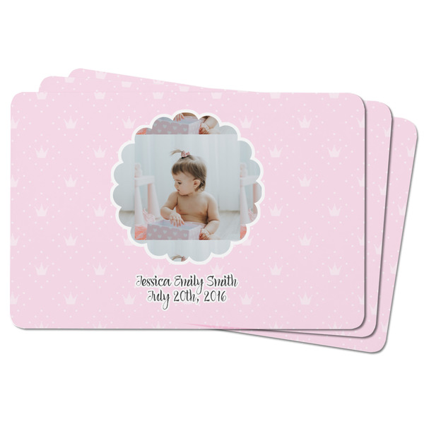 Baby Girl Photo Rectangular Fridge Magnet - THREE