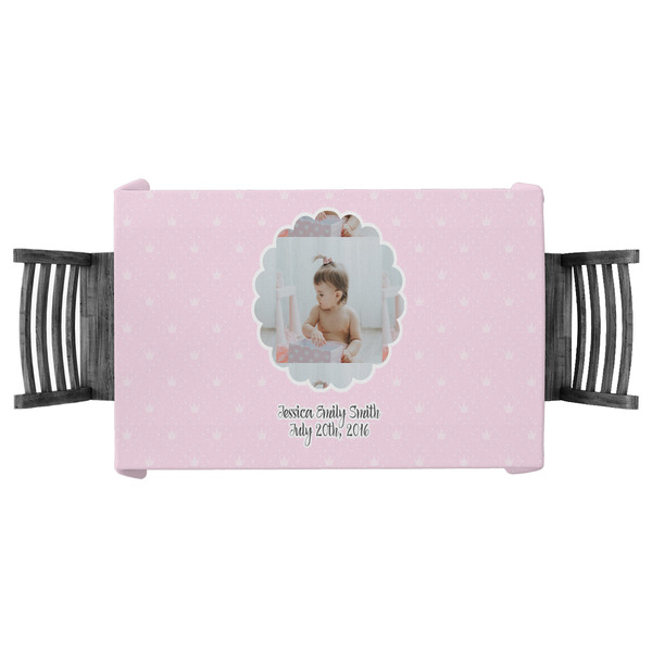 Custom Baby Girl Photo Tablecloth - 58"x58" (Personalized)