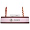 Baby Girl Photo Red Mahogany Nameplates with Business Card Holder - Straight
