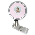 Baby Girl Photo Retractable Badge Reel (Personalized)