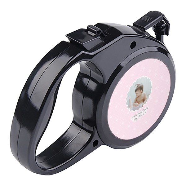 Baby Girl Photo Retractable Dog Leash - Angle