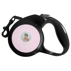 Baby Girl Photo Retractable Dog Leash - Small (Personalized)