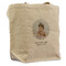 Baby Girl Photo Reusable Cotton Grocery Bag - Front View