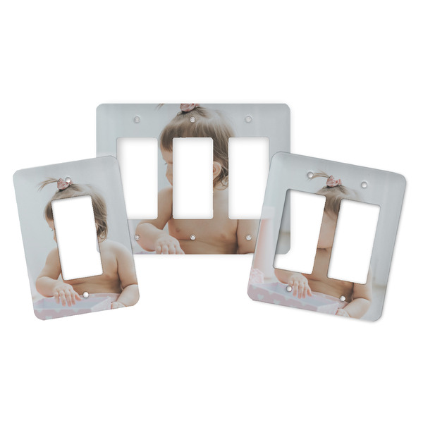 Baby Girl Photo Rocker Light Switch Covers - Parent - ALL VARIATIONS