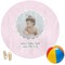 Baby Girl Photo Round Beach Towel (Personalized)