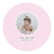 Baby Girl Photo Round Decal - XLarge (Personalized)