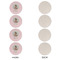 Baby Girl Photo Round Linen Placemats - APPROVAL Set of 4 (single sided)