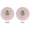 Baby Girl Photo Round Linen Placemats - APPROVAL (double sided)