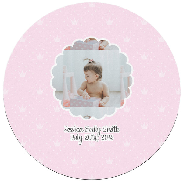 Baby Girl Photo Round Mousepad - APPROVAL