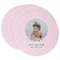 Baby Girl Photo Round Paper Coaster - Main