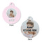 Baby Girl Photo Round Pet ID Tag - Large - Approval