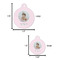 Baby Girl Photo Round Pet ID Tag - Large - Comparison Scale