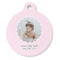 Baby Girl Photo Round Pet ID Tag