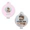 Baby Girl Photo Round Pet Tag - Front & Back