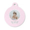Baby Girl Photo Round Pet ID Tag - Small