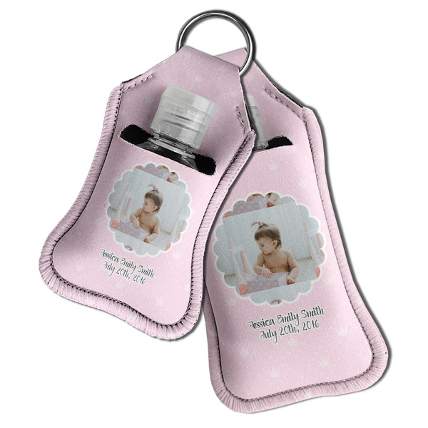 Baby Girl Photo Sanitizer Holder Keychain - Both in Case (PARENT)