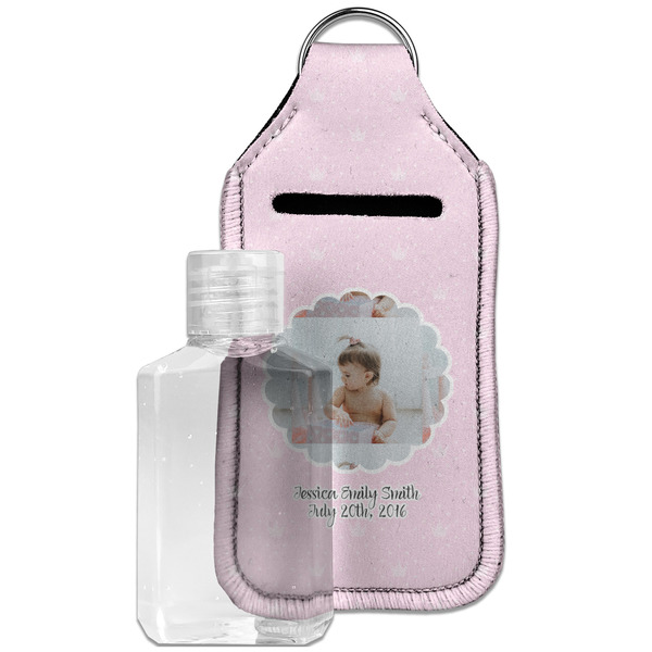 Baby Girl Photo Sanitizer Holder Keychain - Large with Case