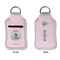 Baby Girl Photo Sanitizer Holder Keychain - Small APPROVAL (Flat)